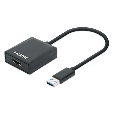 Manhattan Kábel átalakító - USB-A to HDMI Adapter, USB 3.0, 1080p