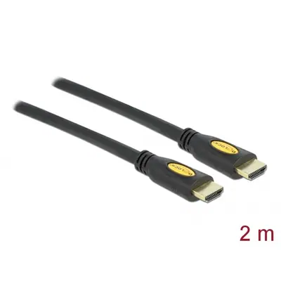 Delock Kábel - 82583 (HDMI -> HDMI, Ethernettel, apa-apa, 4K, 2m) – 2. kép