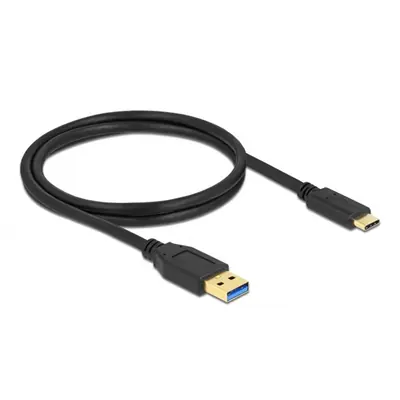 Delock Kábel - 83870 (USB Type-C -> USB-A 3.1 Gen2, Max.: 10 Gb/s, fekete, 1m) – 2. kép