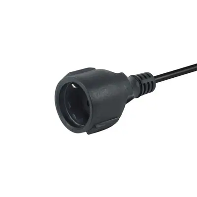 Equip Tápkábel - 112106 (PC tápkábel hosszabbító, C14 to CEE 7/3, fekete, 25cm) – 2. kép