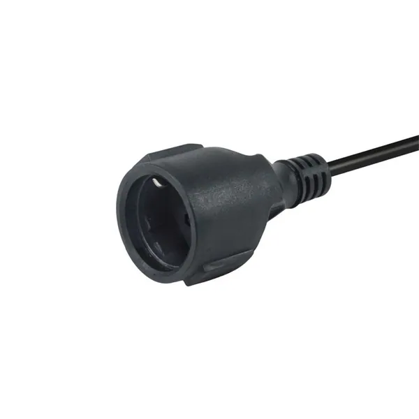 Equip Tápkábel - 112106 (PC tápkábel hosszabbító, C14 to CEE 7/3, fekete, 25cm) – 2. kép