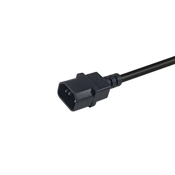 Equip Tápkábel - 112106 (PC tápkábel hosszabbító, C14 to CEE 7/3, fekete, 25cm) – 3. kép