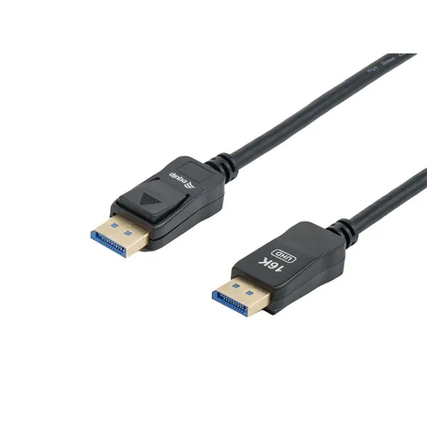 Equip Kábel - 119271 (DisplayPort2.1 kábel, 4K/144Hz, apa/apa, fekete, 1m) – 2. kép