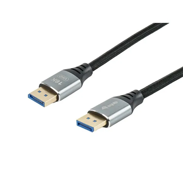 Equip Kábel - 119281 (Premium, DisplayPort2.1 kábel, 4K/240Hz, apa/apa, fekete, 1m) – 2. kép