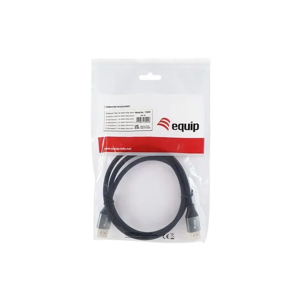 Equip Kábel - 119281 (Premium, DisplayPort2.1 kábel, 4K/240Hz, apa/apa, fekete, 1m) – 5. kép