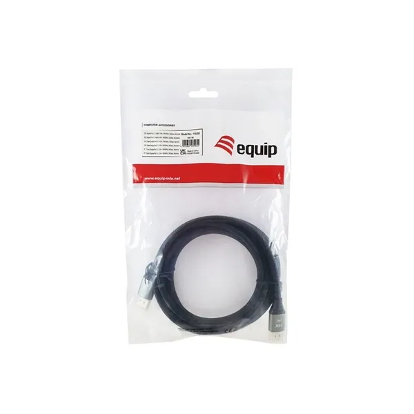 Equip Kábel - 119283 (Premium, DisplayPort2.1 kábel, 4K/240Hz, apa/apa, fekete, 3m) – 4. kép