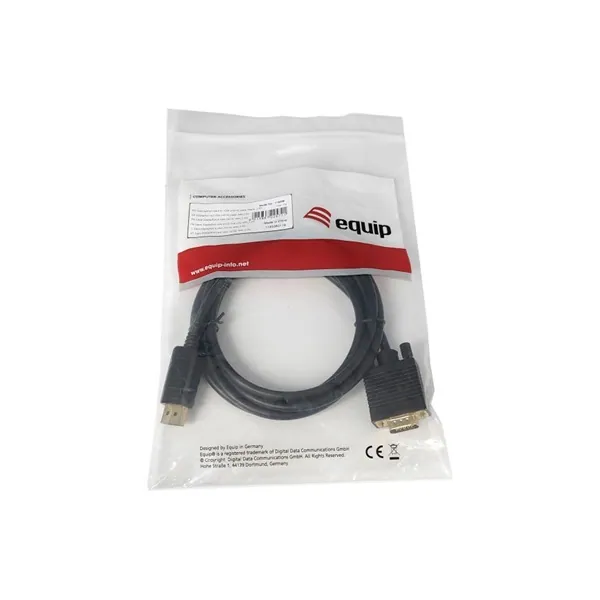 Equip Kábel - 119338 (DisplayPort to VGA, apa/apa, 2m) – 6. kép