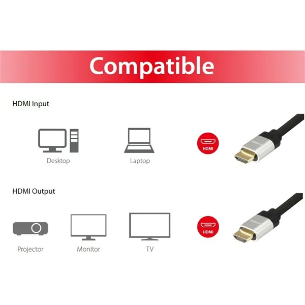 Equip Kábel - 119385 (HDMI2.1 kábel, apa/apa, 8K/60Hz, 10m) – 4. kép