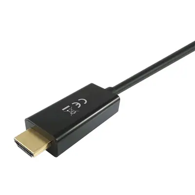 Equip Átalakító Kábel - 119390 (DisplayPort - HDMI kábel, apa/apa, 2m) – 2. kép
