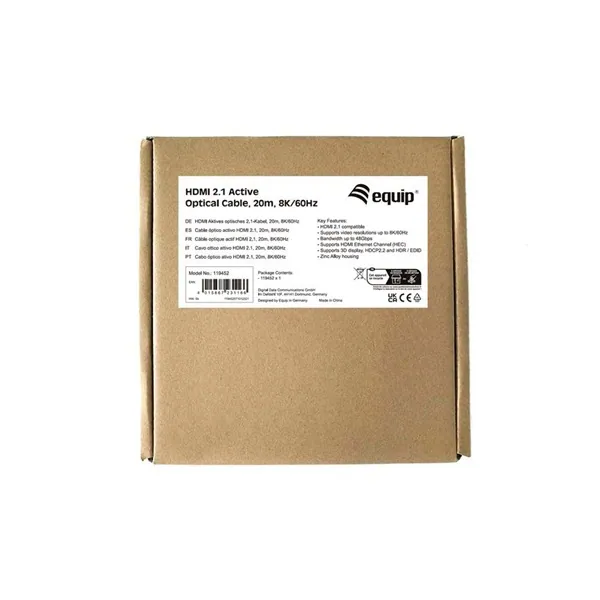 Equip Kábel - 119452 (Aktív HDMI2.1 kábel, apa/apa, 8K/60Hz, 20m) – 6. kép