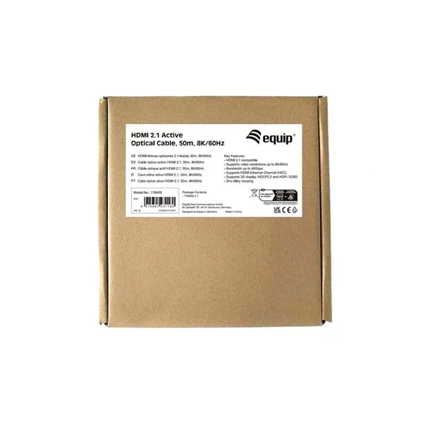 Equip Kábel - 119455 (Aktív HDMI2.1 kábel, apa/apa, 8K/60Hz, 50m) – 6. kép