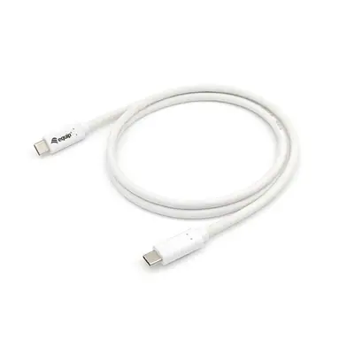 Equip Átalakító Kábel - 128361 (USB-C 3.2 Gen1 to USB-C, apa/apa, PD:60W, fehér, 1m) – 2. kép