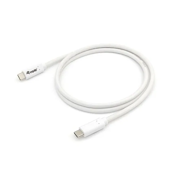 Equip Átalakító Kábel - 128361 (USB-C 3.2 Gen1 to USB-C, apa/apa, PD:60W, fehér, 1m) – 2. kép