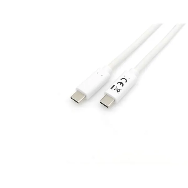 Equip Átalakító Kábel - 128361 (USB-C 3.2 Gen1 to USB-C, apa/apa, PD:60W, fehér, 1m) – 4. kép