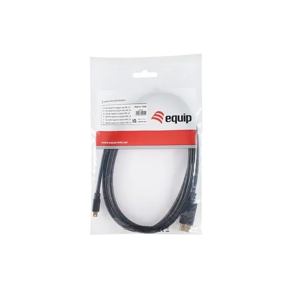 Equip Kábel - 133442 (MiniDisplayPort to DisplayPort, fekete, 2m) – 5. kép