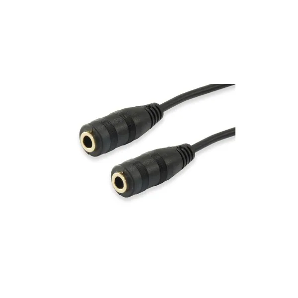 Equip kábel - 147941 (Audio elosztó, 3,5mm Jack, 2x bemenet, 1x kimenet, fekete, 13cm) – 3. kép