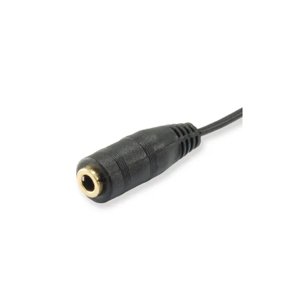 Equip kábel - 147942 (Audio elosztó, 3,5mm Jack, 1x anya/2x apa, fekete, 13cm) – 2. kép
