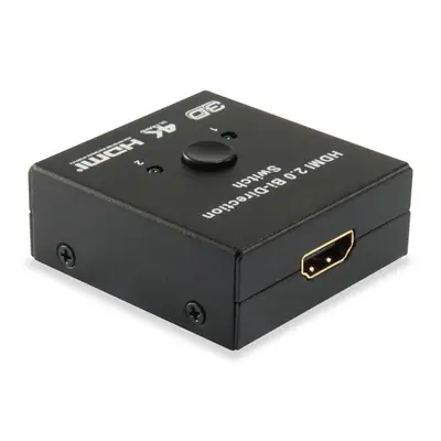 Equip HDMI Switch - 332723 (1x Bemenet, 2x Kimenet, két irányú jelátvitel, fekete) – 2. kép