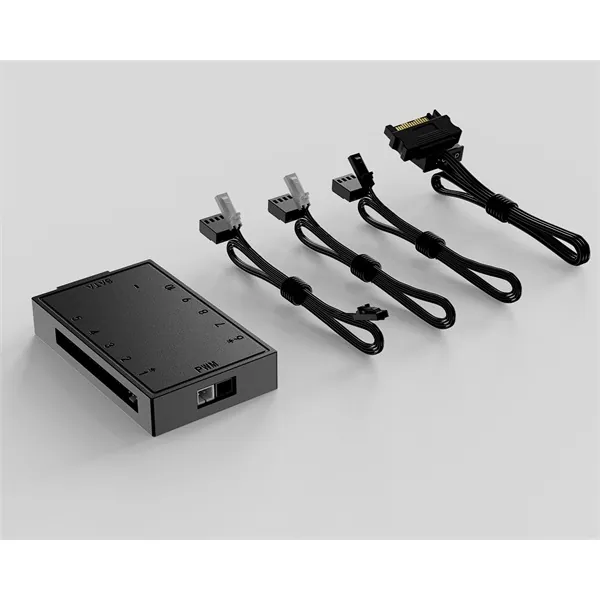 ID-Cooling Ventilátor tápkábel elosztó - FH-10 PWM (10 db 4pin) – 2. kép