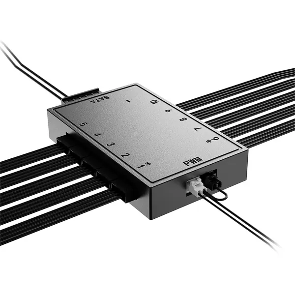 ID-Cooling Ventilátor tápkábel elosztó - FH-10 PWM (10 db 4pin) – 3. kép