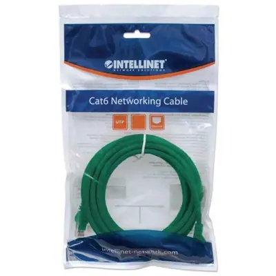 Manhattan Kábel - U/UTP Patch (RJ45 to RJ45, Cat6, 1m, Zöld) – 2. kép