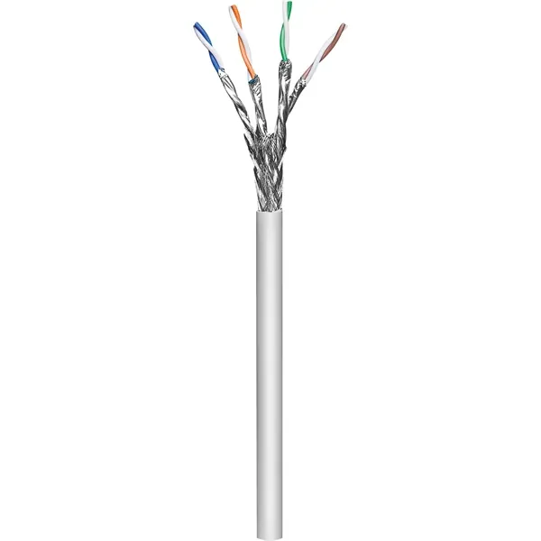 Manhattan Kábel - S/FTP Fali kábel dob (100m, réz, 23AWG, LSZH, CPR-Dca rated, Cat7, Szürke)