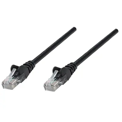 Manhattan Kábel - U/UTP Patch (RJ45 to RJ45, Cat6, 10m, fekete, réz)