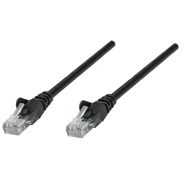Manhattan Kábel - U/UTP Patch (RJ45 to RJ45, Cat6, 10m, fekete, réz)