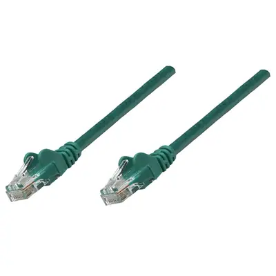 Manhattan Kábel - U/UTP Patch (RJ45 to RJ45, Cat6, 10m, zöld, réz)