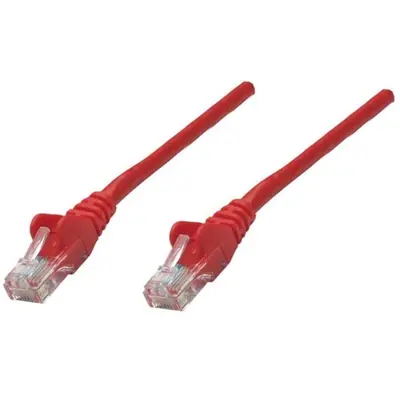 Manhattan Kábel - U/UTP Patch (RJ45 to RJ45, Cat6, 0.25m, Piros)