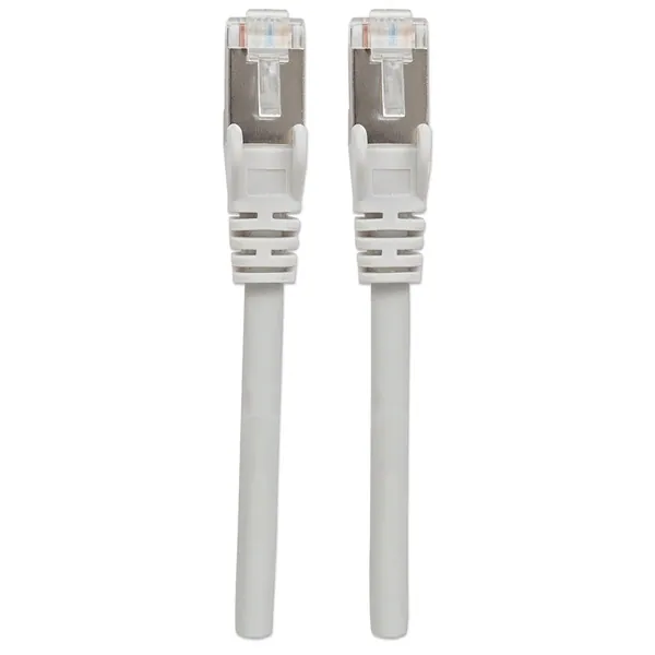 Manhattan Kábel - S/FTP Patch (RJ45 to RJ45, Cat7 kábel Cat6A moduláris csatlakozóval, 10m, szürke, réz) – 2. kép