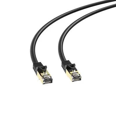 S-link Kábel - MM-CAT705 (S/FTP patch kábel, CAT7, 10 GBPS, aranyozott, fekete, 5m) – 2. kép
