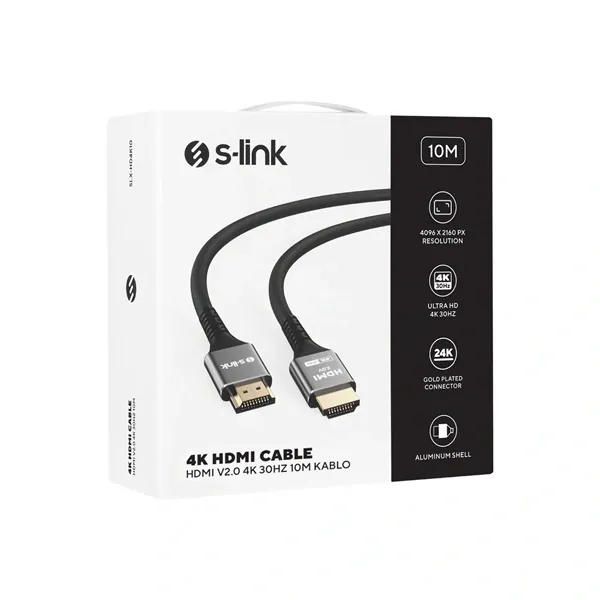 S-Link Kábel - SW-SGG038 (HDMI2.0 kábel, 4K/30Hz, apa/apa, 10m) – 4. kép