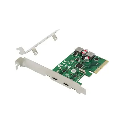 Conceptronic Bővítőkártya - EMRICK08G (PCIe x4 to 2x USB-C 3.2 Gen2, saját tápellátás) – 2. kép