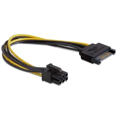 Delock SATA Power -> Power 6pin PCIe M/M adapter