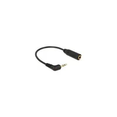 Delock Kábel - 65672 (2.5 mm Jack, 3 pin, forgatott -> 3.5 mm Jack, 3 pin, apa/anya, 0,2m) – 2. kép