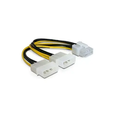 Delock 2db Molex Power 4pin -> Power 8pin PCIe M/F adapter (PCIe)