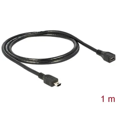 Delock Kábel - 82667 (USB 2.0 mini-B, hosszabbító kábel, apa-anya, 1m) – 2. kép