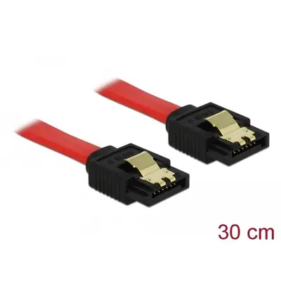Delock SATA 3 F/F adatkábel 0.3m piros – 2. kép