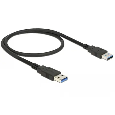 Delock Kábel - 84888 (USB-A - USB-A, apa/apa, fekete, 0,5m) – 2. kép