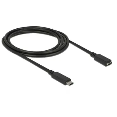 Delock Kábel - 85542 (USB (USB 3.1 Gen 1) USB Type-C, apa/anya, fekete, 2m) – 2. kép