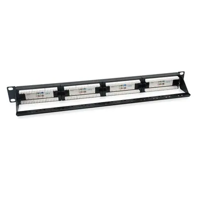 Equip Patch panel - 135426 (24 port, Cat6, árnyékolatlan, fekete) – 2. kép