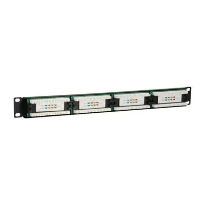 Equip Patch panel - 235325 (24 port, Cat5e, 1U, árnyékolatlan, fekete) – 2. kép