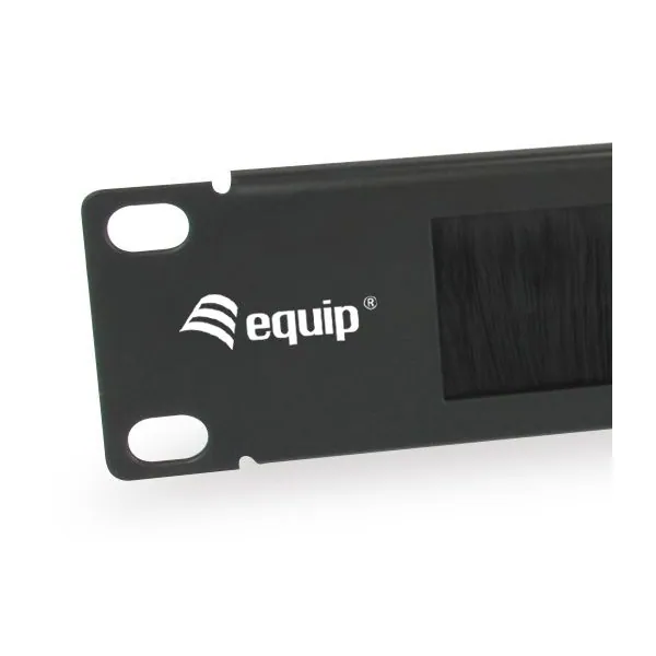 Equip Rackszekrény kiegészítő - 327413 ("Brush Panel", Fésű Panel 1U, szürke) – 3. kép
