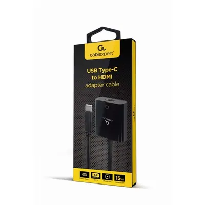 Gembird A-CM-HDMIF-03 USB Type-C to HDMI 4K30Hz adapter cable Black