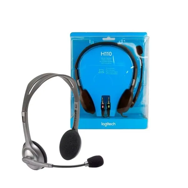 Logitech H110 Headset Grey – 3. kép