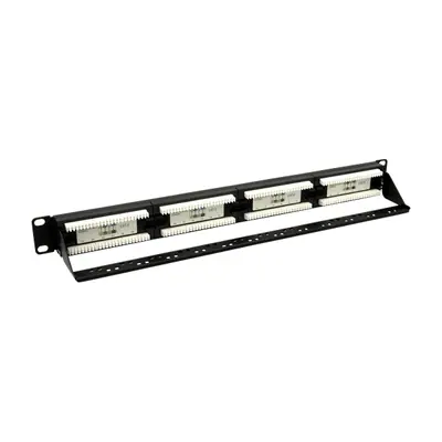 Walisec patch panel - PP-P6U2401 (24 port, Cat6, 1U, árnyékolatlan, fekete) – 2. kép