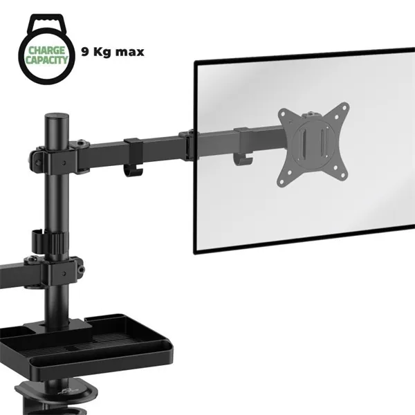 Advance Monitor/Notebook Asztali konzol - XTENDMOUNTS FLEX (17-32", Max.: 2x9kg, dönthető, forgatható, fekete) – 6. kép