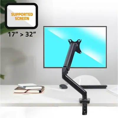 Advance Monitor Asztali konzol - MEGAMOUNT Single (17-32", Max.: 9kg, dönthető, forgatható, fekete) – 2. kép