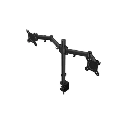 Endorfy Monitor Asztali konzol - Atlas Double (VESA, 13"-27", 2 monitor, forgatható, dönthető, Max.2x8kg, fekete) – 2. kép